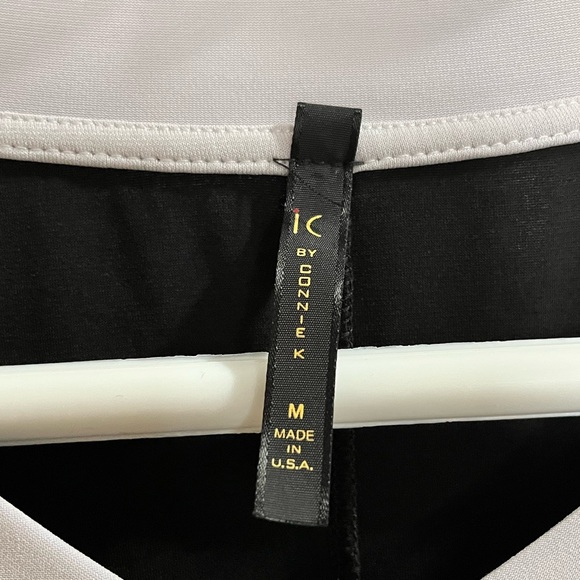 Connie K black and White open Shoulder pancho | Size M - Picture 4 of 4